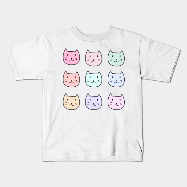 Cat so cute meow meow for you Kids T-Shirt by SOMI SOMI
